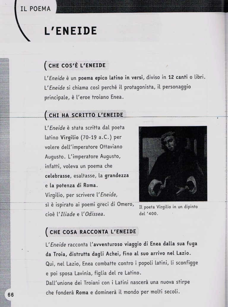 Eneide: leggi il testo e rispondi alle domande – Prof. Gerardo Cammarelle